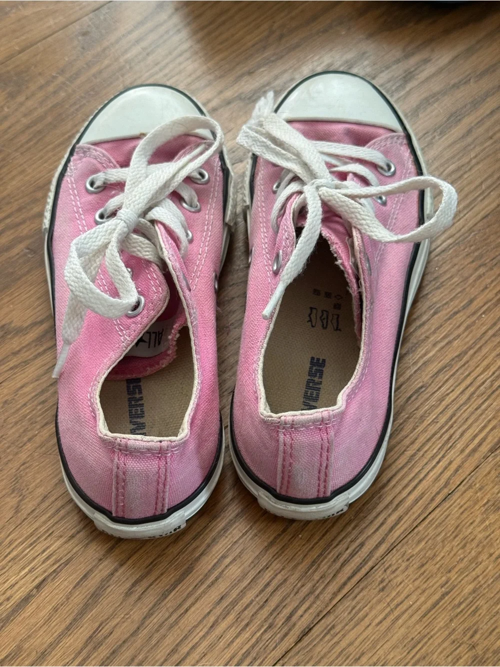 Converse Kids Pink Low-Top Canvas Sneakers